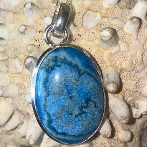 Sale* Shattuckite handcrafted natural gemstone pendant